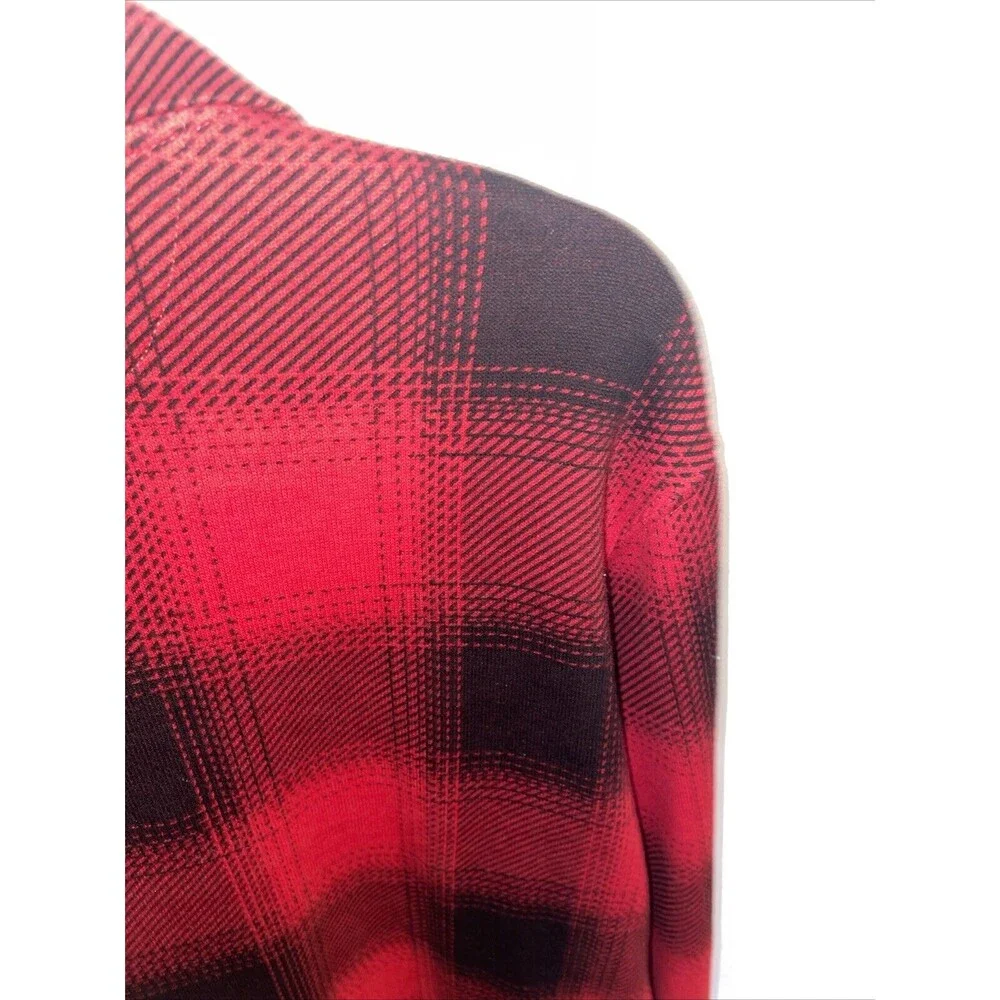 Polo Ralph Lauren Estate Rib Men’s Pullover Shirt Size Small Red Plaid Outdoors